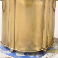 European Retro Handmade Brass Ice Bucket for Bar & Restaurant, Decorative Flower Vase
