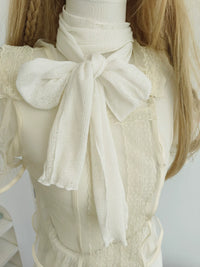 TAKONG Early Autumn Knitted Hollow Scarf and Hat Set in Vintage Colors