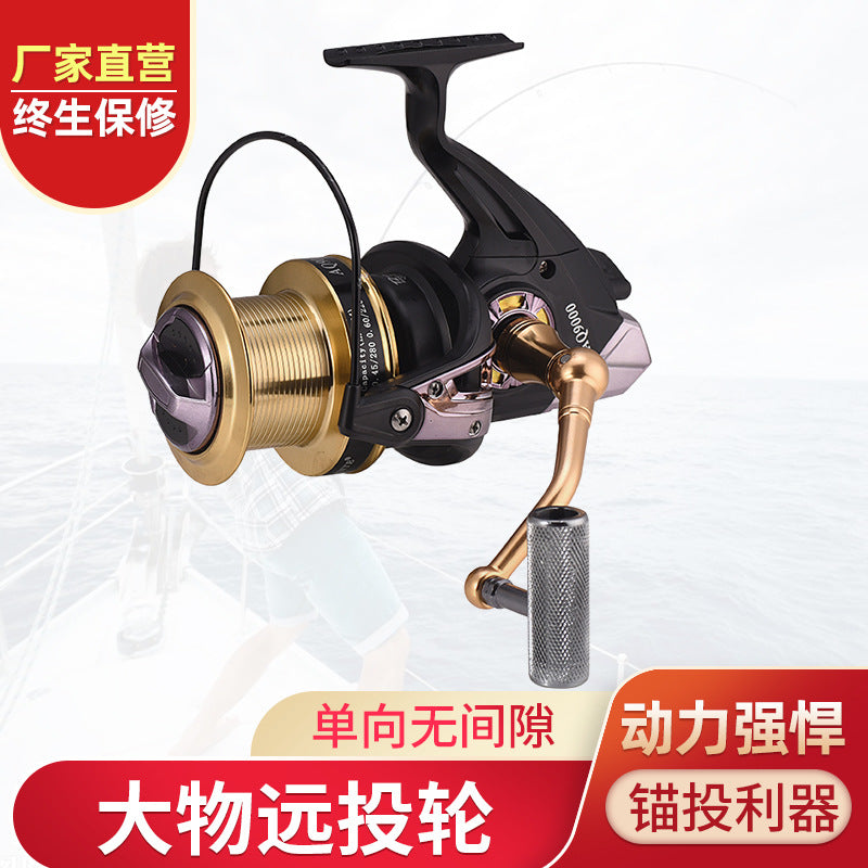 High-Strength Metal Gapless Spinning Reel for Sea Fishing