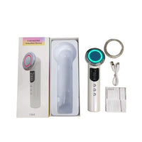 EMS Microcurrent Facial Massager with LED Light Therapy for Skin Rejuvenation and Cleansing