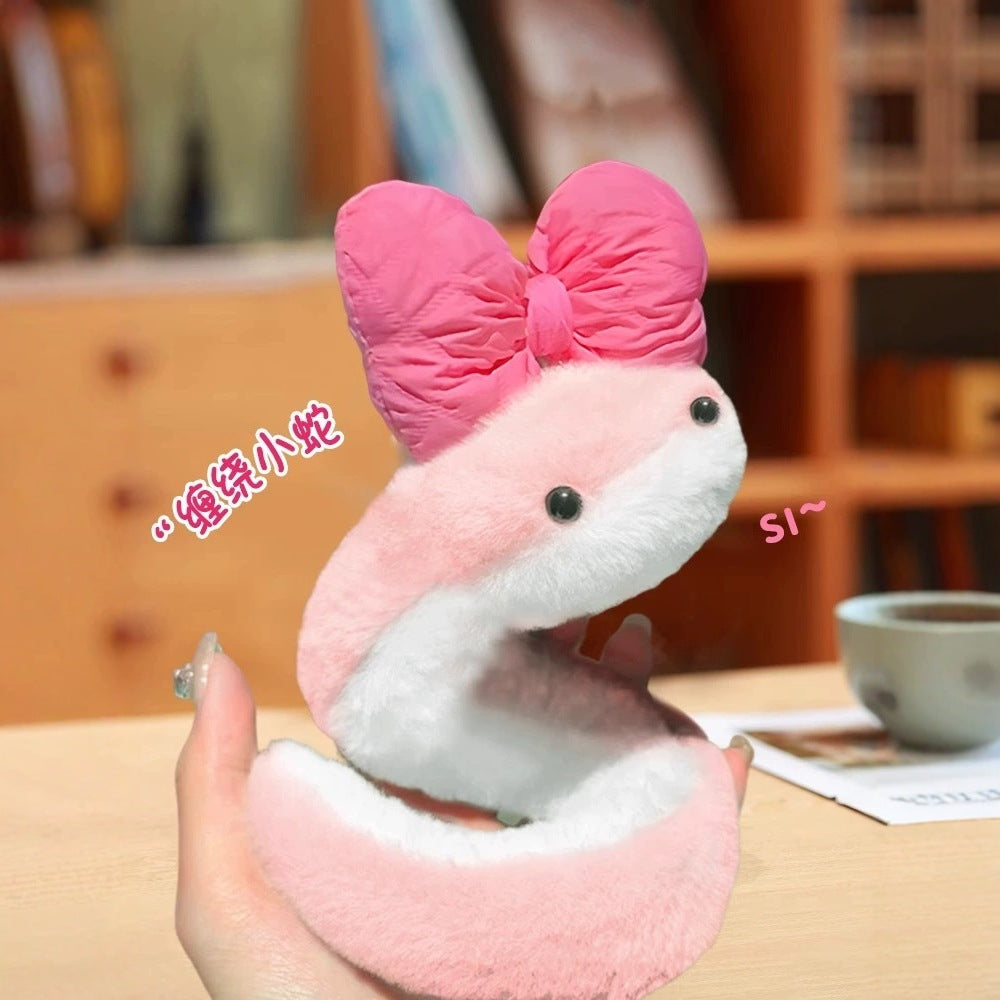 Plush Snake Toy with Bow/Hat/Scarf - Chinese New Year Mascot Doll