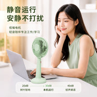 Portable Handheld Desk Fan with Base, USB Rechargeable Mini Fan for Students, Office, and Outdoor Use