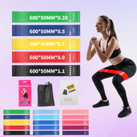 TPE Resistance Loop Bands for Yoga, Pilates, and Strength Training - Thickened Exercise Bands for Glute Activation