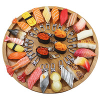 Realistic Salmon Sushi Keychain Pendant for Bags and Gifts