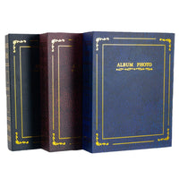 Tokugawa 4R 6-inch 100-Pocket Leather Texture Hot Stamping Photo Album