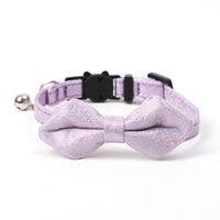 Gentleman Style Glitter Bow Tie Cat Collar with Bell