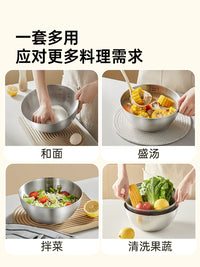 Chui Emperor 304 Stainless Steel Multi-functional Kitchen Basin for Washing, Draining, Mixing, and Dough Preparation