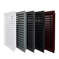 Aluminum Alloy Louvered Vent for Exterior Walls, Rainproof Air Outlet Grille for HVAC Systems
