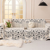 Cationic Flannel Sofa Cover Winter Warm Sofa Throw Blanket