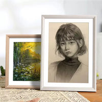 Aluminum Alloy Sketch Photo Frame with Mat for A3 A4 4K 8K Art Display, Wall Mount or Tabletop
