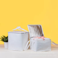 Insulated Food Delivery Bag for Cakes Hotpot Seafood BBQ - Thermal Cooler Bag with Aluminum Foil Lining, Thickened Handbag for Cold Chain Preservation