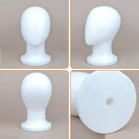 Real Hair Mannequin Head for Hairdressing Practice, Styling, Perming, and Cutting