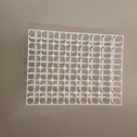 Square Plastic Succulent Planter Pots with Trays, Seedling Nursery Pots