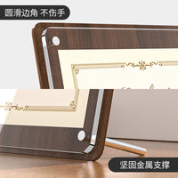 A4 Wooden Certificate Frame with Acrylic Panel for Awards and Diplomas