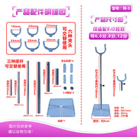 Adjustable Transparent Acrylic Doll Stand for BJD Dolls