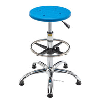 Anti-Static Adjustable Swivel Stool for Cleanroom Lab Factory Assembly Line