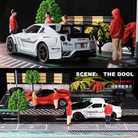 1/32 1/64 Scale Miniature Photography Figures Sand Table Diorama Model Decor
