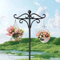 Shepherd Hook Plant Hanger Stand for Outdoor Garden Decor