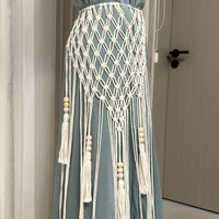 Bohemian Macrame Wedding Chair Back Decor & Wall Hanging Tapestry