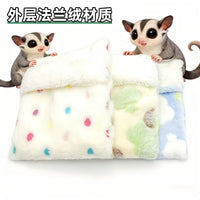 Small Pet Double-Layer Warm Sleeping Bag for Winter Cages