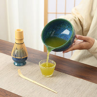 Matcha Bowl and Whisk Set with Stand, Traditional Japanese Tea Ceremony Kit