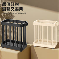 Minimalist Laundry Hamper with Wheels, Plastic Storage Basket for Yoga & Gym Gear, Bathroom Organizer Cart