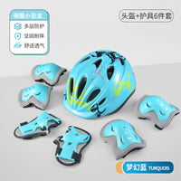 Kids' Protective Gear Set with Helmet, Knee, and Elbow Pads for Cycling, Skating, and Scooter Sports