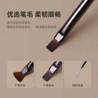 Professional Nail Art Brush Set for Detailing, Striping, Gradients, and French Manicures