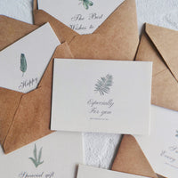 INS Natural Style Botanical Greeting Cards with Envelopes for Christmas, New Year, and Thank You Messages