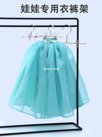 Mini Metal Doll Clothes Hangers with Clips for BJD, Barbie, and Cotton Dolls