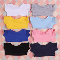 Doll Clothes T-Shirt for 10cm 15cm 20cm Cotton Dolls Fashion Short Sleeve Top