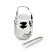 Double-Layer Stainless Steel Ice Bucket with Lid and Tongs, Insulated Wine Chiller for Home & Hotel