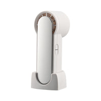 Portable Handheld USB Rechargeable Mini Cooling Fan with Digital Display and Base
