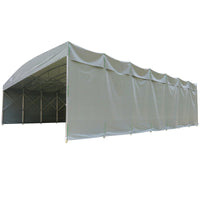 Retractable Canopy for Outdoor Factory Warehouse Basketball Tennis Courts - Large Scale Sunshade and Rain Shelter