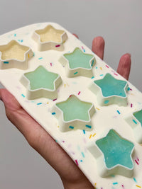 Star-Shaped Silicone Ice Cube Tray for Homemade Summer Drinks, Easy Release