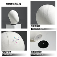 Mannequin Head for Wig Display, Hat Stand, and Jewelry Showcase with Pin Insertion Capability