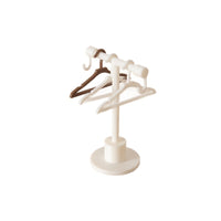 Dollhouse Miniature Clothes Rack with Hangers