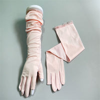 Women's Summer UV Protection Cotton Fingerless Driving and Cycling Arm Sleeves