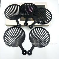 Mini Transparent/Black Hand Fan for DIY Idol Support