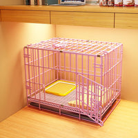 Indoor Pet Crate with Toilet Area for Small to Medium Dogs