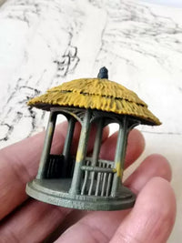 Chinese Ancient Architecture Pavilion Miniature Ornament for Micro Landscape Aquarium Decor