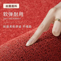 Outdoor Entrance Mat PVC Coil Door Mat Non-Slip Dustproof Welcome Floor Mat for Home Entryway