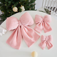 Velvet Bowknot Christmas New Year Wedding Decoration