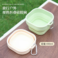 Collapsible Silicone Bowl and Cup Set for Travel and Outdoor Dining, Portable Noodle Bowl for Kids and Adults