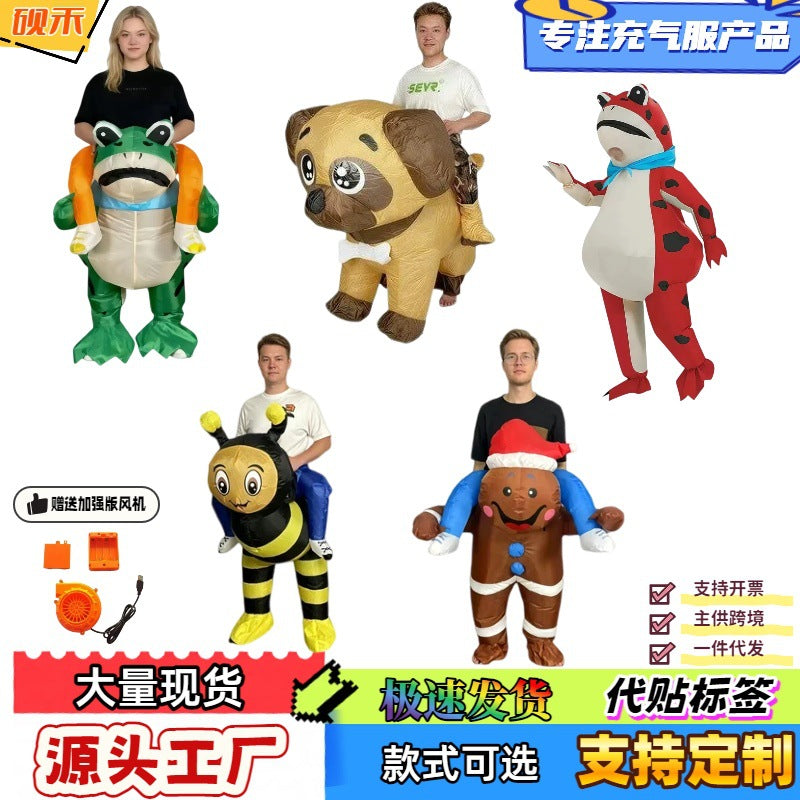 Inflatable Frog Costume for Halloween Parties and Events