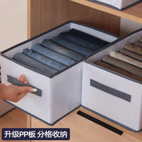 Foldable Drawer-Style Wardrobe Clothes Organizer with Compartments