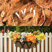 Half Round Coco Coir Liner for Wall Hanging Planters, Breathable & Leak-Proof, for Outdoor Garden Balcony Patio
