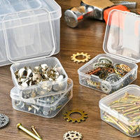 30-Grid Clear Storage Box with Lid for Perler Beads, Rubber Bands, and Jewelry