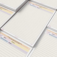 Dream B5 Tear-Off Lined/Grid Notepad for Students