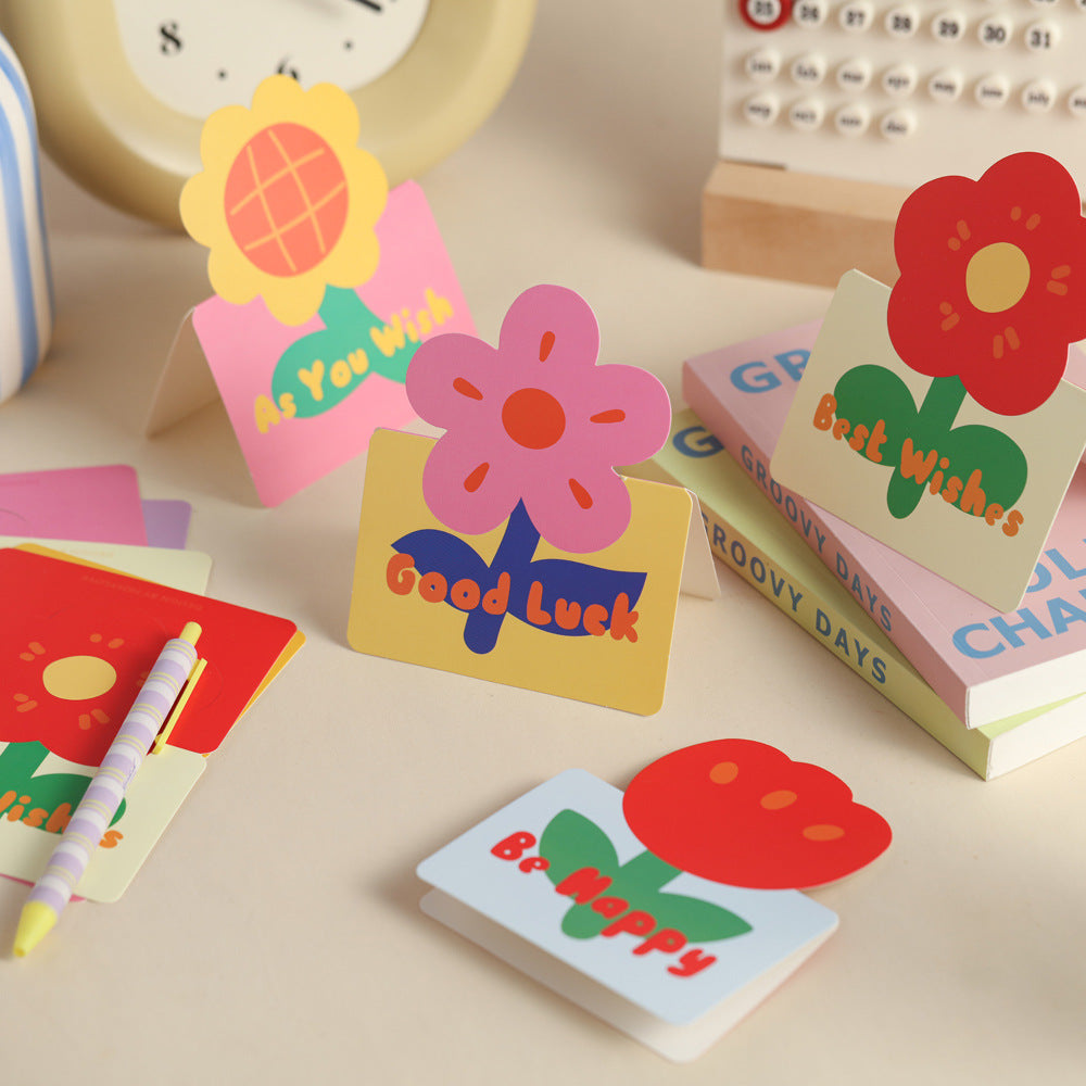 3D Pop-Up Flower Greeting Cards for Kids' Day, Teacher's Day, Birthdays, and Special Occasions